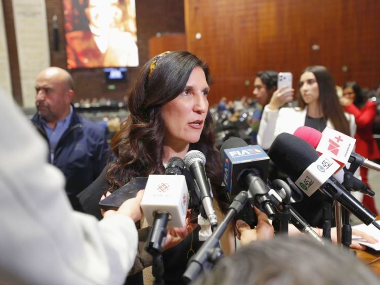 Kenia López Rabadán, presidenta de la Mesa Directiva de la Cámara de Diputados. Petición de explicaciones.