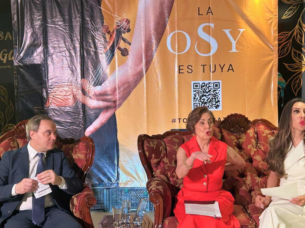 La presentación de la campaña de donaciones a favor de la Orquesta Sinfónica de Yucatán. 