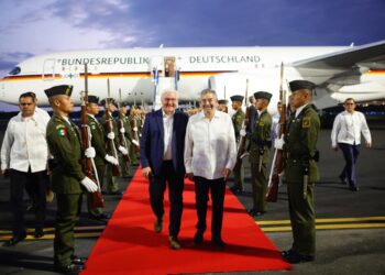 Llega presidente de Alemania a Cancún; este jueves se reunirá con la presidenta Sheinbaum