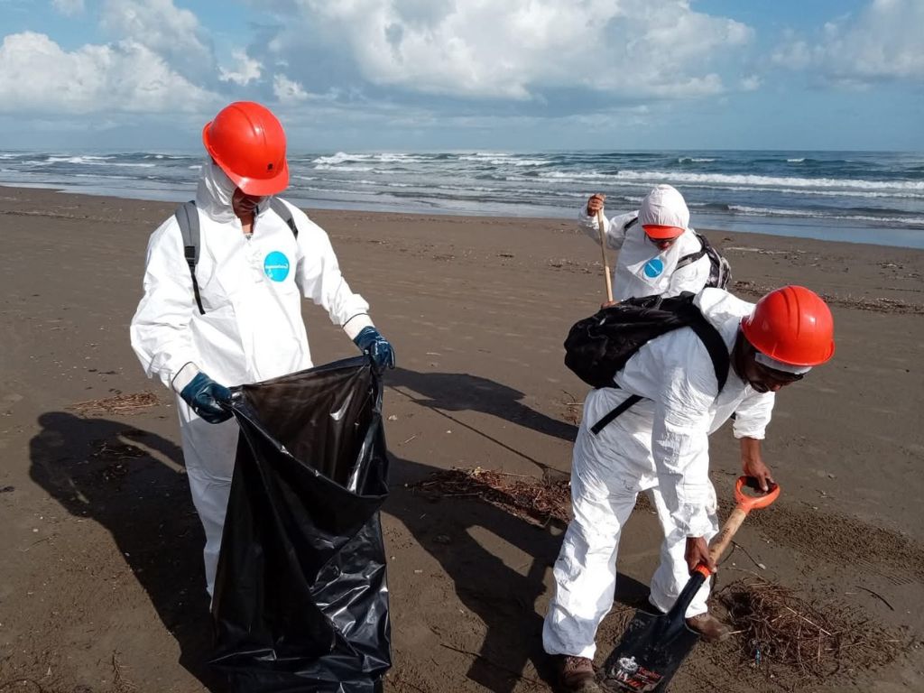 Marina recolecta 330 kilos de hidrocarburos en Veracruz