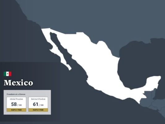 México, según el informe "Freedom in the World 2026".