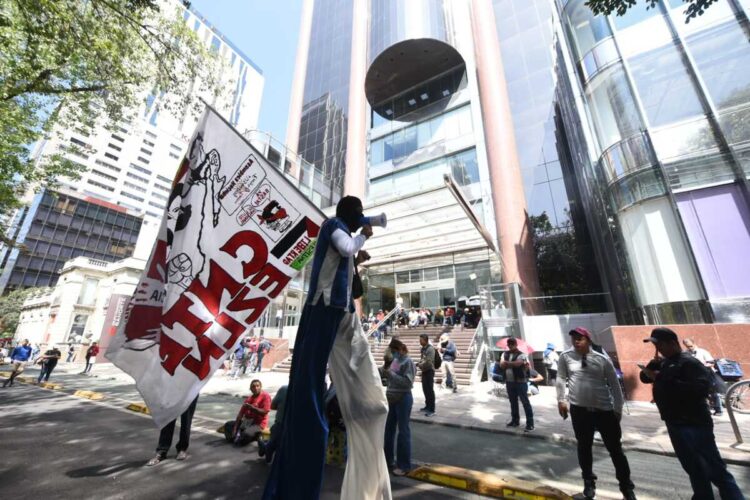 México, 20 de marzo de 2026. Protestas en reforma de la CNTE. AMEXI/Foto: Alejandro Meléndez