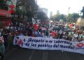 Miles de trabajadores del STUNAM salen a las calles en la CDMX, para rechazar la política guerrerista de Estados Unidos, contra los pueblos del mundo