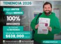 Tenencia vehicular 2026 en CDMX