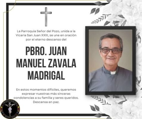 Hallan sin vida a sacerdote desaparecido en Chiapas