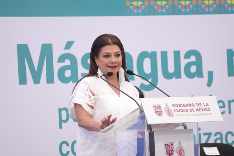 La jefa de Gobierno, Clara Brugada destaca que impulsa un cambio en el modelo de gestión hídrica en la Ciudad de México (CDMX)