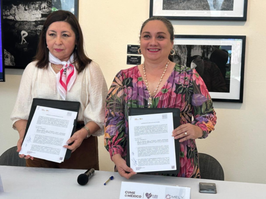 MELY suscribe convenio de colaboración con el Centro Universitario Metropolitano (CUME). AMEXI/FOTO/ Jesús Mejía, corresponsal
