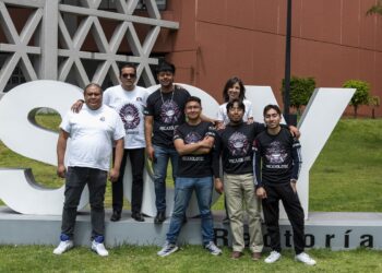 El equipo de robótica MecAxoloTec, de la UAM Lerma.