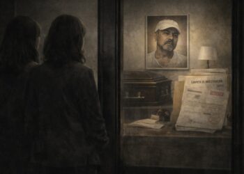 Un año sin Jumá Son Oro (Opinión). Iris Bringas. La orfandad y el desamparo de la justicia. AMEXI/FOTO/ La exclusión, imagen diseñada por Iris Bringas a través de I.A