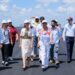 La presidenta Claudia Sheinbaum y la gobernadora de Quintana Roo, Mara Lezama realizaron una visita de supervisión al puente Nichupté.