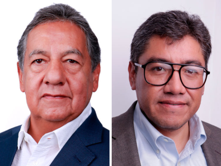 Senadores de Morena Higinio Martínez, y Saúl Monreal