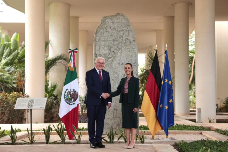 Sheinbaum recibe a presidente de Alemania en el Museo Maya de Cancún Cancún, en visita oficial para fortalecer vínculos.