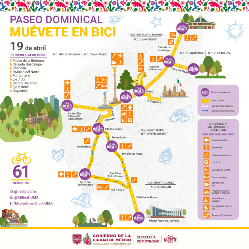 Ruta por cuatro alcaldías