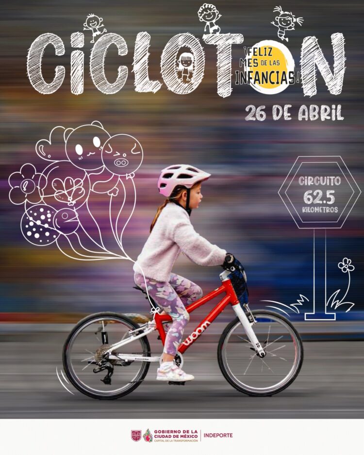 Ciclotón CDMX: 62.5 kilómetros para ciclistas este domingo 26 de abril