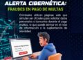 Aumentan fraudes digitales de multas de tránsito