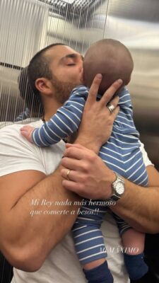 Claudia Martín y Carlos Said dan un vistazo de su bebé Máximo | AMEXI/FOTO: IG @carlossaidic