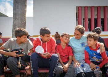 Chiapas bajo presión de la creciente cifra de menores migrantes.