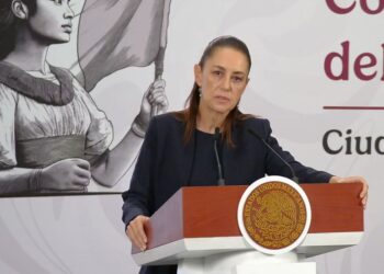 Claudia Sheinbaum habla sobre operativo en Chihuahua durante su conferencia del 20 de abril de 2026. AMEXI Foto Captura de video
