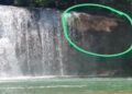 Se desprende fracción de zona panorámica de cascadas de Agua Azul, en Chiapas