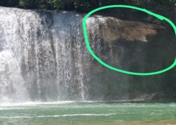 Se desprende fracción de zona panorámica de cascadas de Agua Azul, en Chiapas