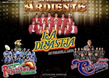 El concierto en la Arena CDMX que reunirá a Banda Pajaritos, La Dinastía de Tuzantla y Los Costeños en una noche dedicada a la música de Tierra Caliente. | AMEXI/FOTO: Cortesía