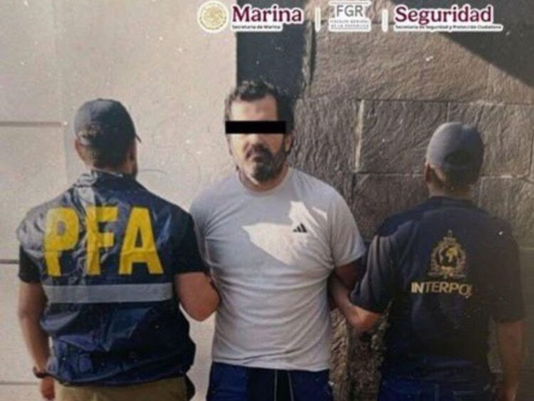 Detención de Fernando Farías Laguna en Argentina. AMEXI Foto SSPC