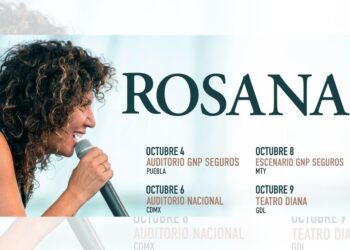 Rosana en presentación en vivo, durante el anuncio de su gira por México y su nueva propuesta artística
