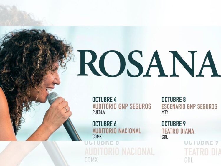 Rosana en presentación en vivo, durante el anuncio de su gira por México y su nueva propuesta artística