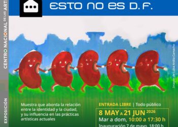 Obras de arte contemporáneo exhibidas en el Cenart, enfocadas en identidad, territorio y contextos rurales.