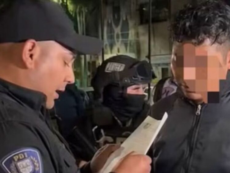 Durante la detención en el caso del feminicidio de Edith Guadalupe.