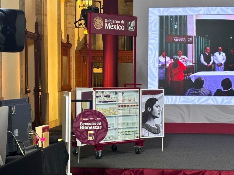 Servicio Universal de Salud. Farmacias del Bienestar. Eslabón en la cadena de simulaciones. /AMEXI /Foto: Especial