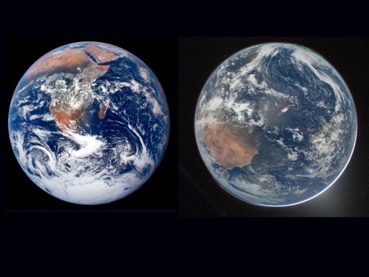 Imágenes de la Tierra tomadas por las tripulaciones de las misiones Apolo 17 (1972) y Artemis II (2026)