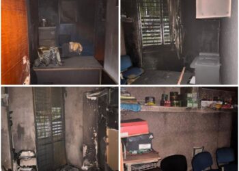 Incendian oficinas de la Facultad de Derecho de la UABJO previo a elecciones de rector