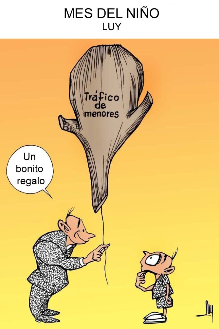 Cartón de Luy: Mes del niño