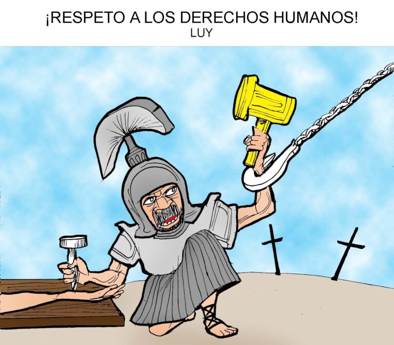 Cartón de Luy: Respeto a derechos humanos