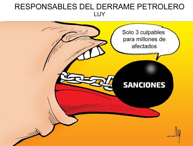 Cartón de Luy: Responsables del derrame petrolero