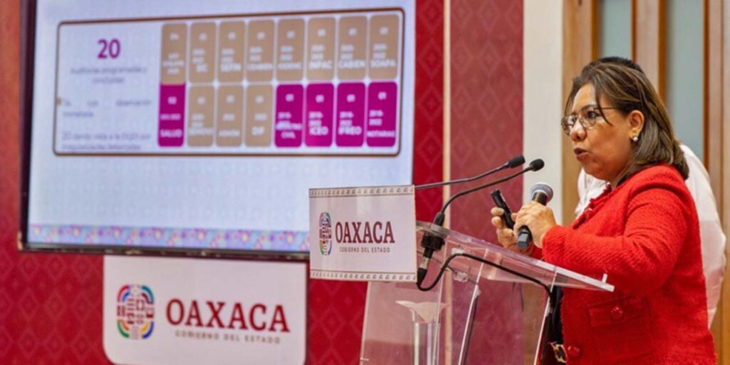 Leticia Reyes, secretaria de Honestidad, Transparencia y Función Pública del estado de Oaxaca.