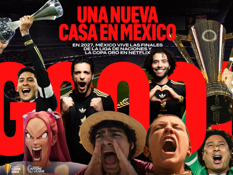Netflix transmitirá Copa Oro y Liga de Naciones en México desde 2027. | AMEXI/FOTO: Netflix