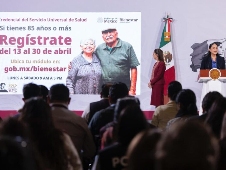 credencialización. Registro al sistema universal de salud. Ariadna Montiel. AMEXI Foto Presidencia