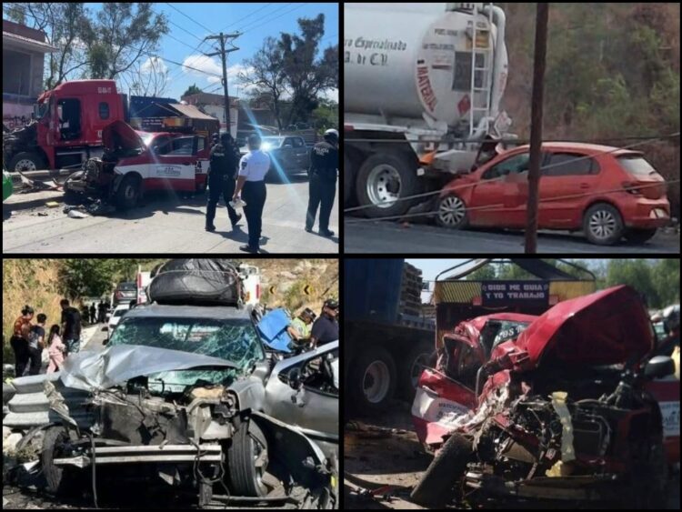 Reportan muertos y 39 heridos por 63 accidentes viales en Oaxaca