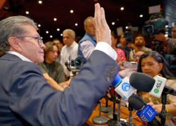 Ricardo Monreal. El PVEM no debe confiarse en San Luis Potosí.