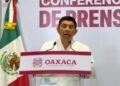 Breves de los Estados del 29 de abril. Salomón Jara anuncia construcción de distribuidor vial en Oaxaca. AMEXI/Foto: Caotura de video