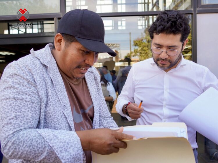 Centro de atención de la STPS en San Quintín para jornaleros agrícolas.