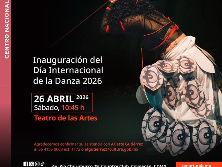 Bailarines en escena durante una presentación en el Cenart como parte de la celebración del Día Internacional de la Danza.