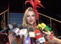 Marjorie de Sousa durante entrevista tras revelar que sufrió un desmayo antes de una función teatral.