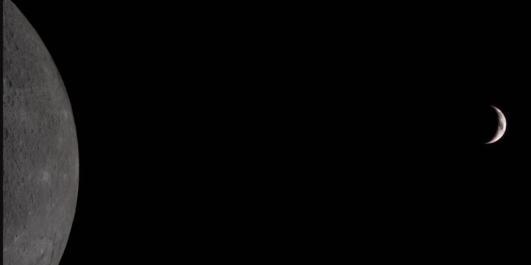 Orión capta eclipse solar histórico, durante misión Artemis II (fotogalería)