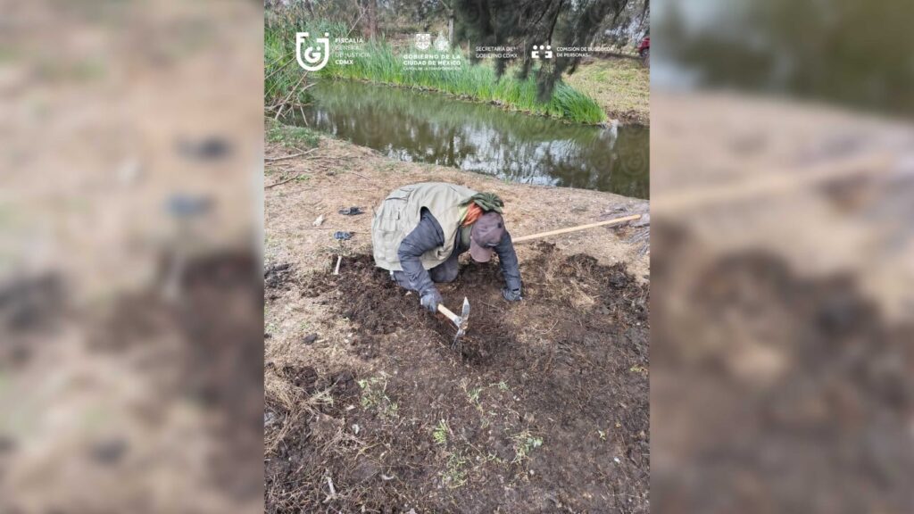 restos óseos en Lago de Chalco