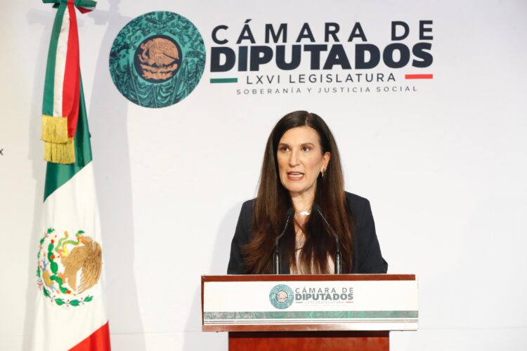 La diputada Kenia López urgió a las autoridades a avanzar en una investigación sobre el derrame en el Golfo de México.