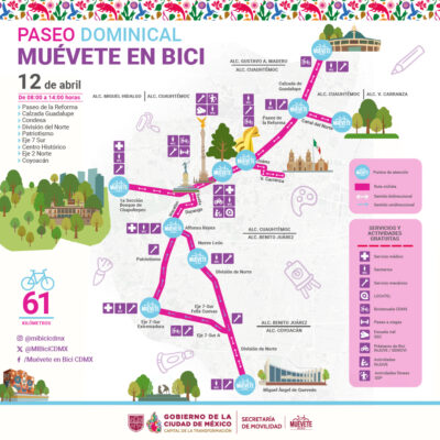 Ruta por seis alcaldías de la CDMX