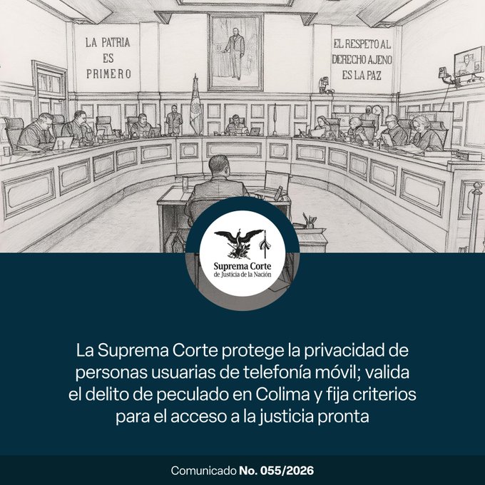 SCJN invalida prescripción del delito de peculado en Colima